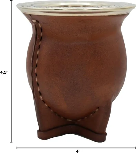 Vista 7 de Materos Taza de yerba mate de alta calidad, elegante, funcional y duradero, diseño camionero de cerámica, taza ecológica y elegante para una