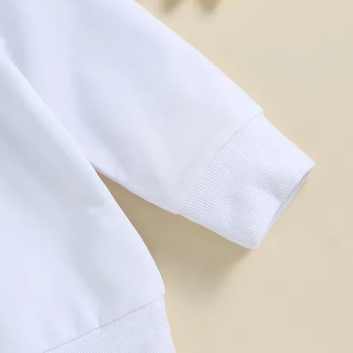 Vista 7 de Omkzanbi Sudadera de manga larga para bebé, diseño de fútbol, para el día del juego, otoño, camiseta vintage para la temporada de fútbol