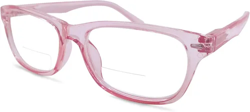 Vista 3 de In Style Eyes Seymore - Gafas de lectura bifocales retro - Montura clásica ovalada de acetato con aro completo - Lente no progresiva - Negro - 4.0x