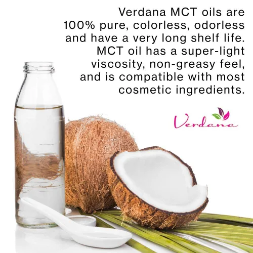 Vista 7 de Aceite de coco MCT orgánico certificado USDA Verdana – Aceite de coco fraccionado – Sin uso de semilla de palma – Kosher, grado alimenticio, sin
