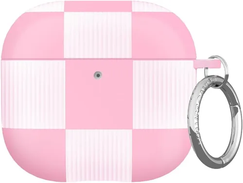 Vista 26 de VELVET CAVIAR Funda compatible con AirPods 4 con llavero, bonitas fundas protectoras duras de 4ª generación para mujer, diseño de lunares azules