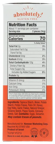 Vista 7 de Absolutamente libre de gluten Everything Flatbread, 5.29 onzas