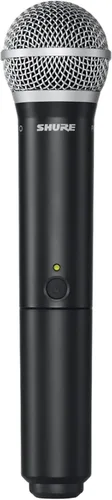Vista 2 de Sistema de micrófono inalámbrico Shure BLX288/PG58 - Vida de batería de 14 horas, rango de 300 pies, UHF Incluye (2) micrófonos vocales de mano