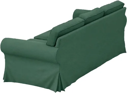 Vista 5 de Funda de sofá Ektorp de tela resistente de 3.5 pulgadas de ancho de asiento: 98 pulgadas (no regular de 3 asientos), compatible con IKEA Ektorp