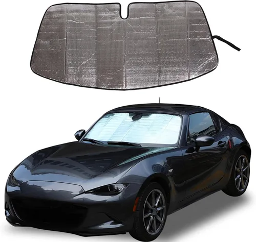 Vista 10 de Parasol para parabrisas original para Mazda MX-5 ND 2016 2017 2018 2019 2020 2021 2022 2023 protector reflectante para parabrisas de automóvil