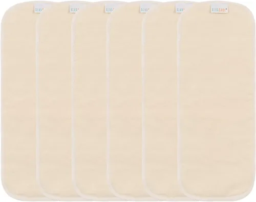 Vista 15 de Alvababy - 12 unidades de insertos para pañales de tela - Insertos súper suaves de 4 capas para pañales y fundas