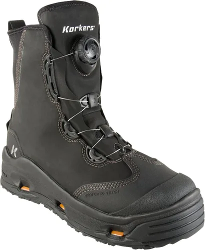 Vista 2 de Korkers Devil's Canyon Wading Botas - atléticas y guantes, incluye fieltro intercambiable y suelas Kling-On