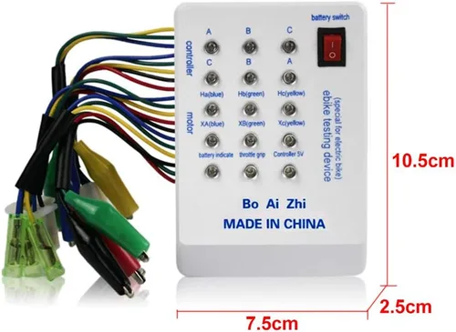 Vista 6 de 24V/36V/48V/60V/72V Electro Car E-Bike Scooter sin escobillas controlador de motor probador