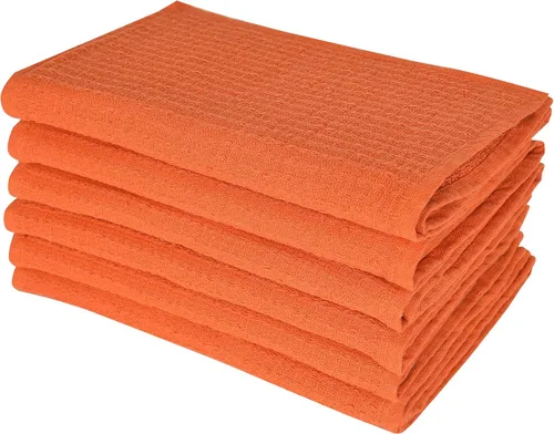 Vista 21 de Paños de limpieza de platos de cocina, paños de cocina con diseño de toalla de gofre, trapos de algodón lavables de 12 x 12 pulgadas para secar