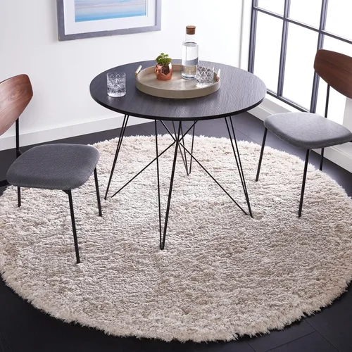 Vista 7 de SAFAVIEH Flokati Shag Collection - Alfombra decorativa, 2 pies 3 pulgadas x 4 pies, color marfil, diseño sólido, no desprende pelusa y de fácil