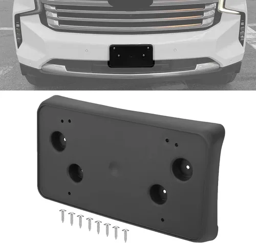 Vista 33 de Marco de matrícula frontal compatible con Chevy Colorado ZR2 2023 2024 2025, soporte de montaje para marco de matrícula, repuesto # 85553155