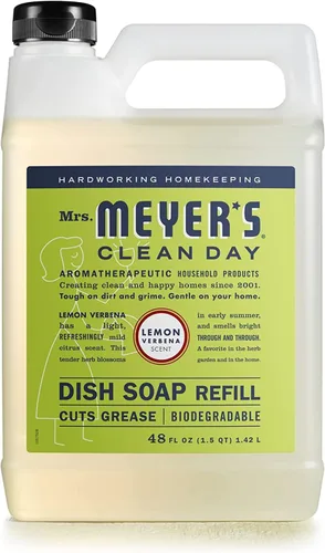 Vista 24 de Mrs. Meyer’s Clean Day - Detergente líquido para platos, aroma a lavanda, botella de 16 oz