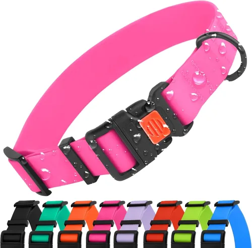 Vista 14 de CollarDirect Collar de perro impermeable – Silicona, plástico, resistente al olor, fácil de limpiar, para perros pequeños, medianos y grandes