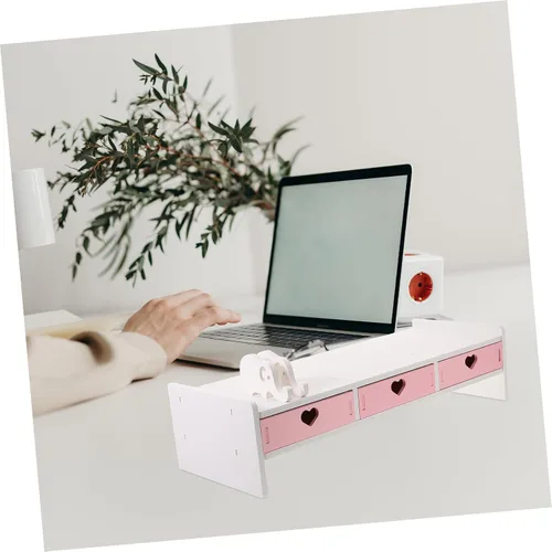 Vista 6 de Toddmomy Ergonomic Laptop Riser Stand for Desk Computer Monitor Elevation Stable Desktop Organizer for Home Office Space-saving Small Monitor Stand