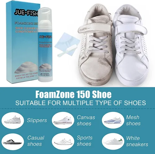 Vista 4 de Fz150 - Espuma limpiadora de zapatos, espuma limpiadora de zapatos Fz 150, kit de limpiador de zapatos Fz150, espuma limpiadora de zapatos