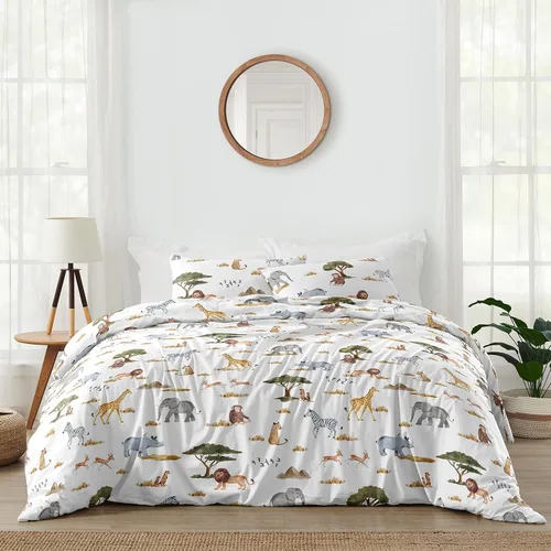Vista 10 de Sweet Jojo Designs Juego de edredón individual de 2 piezas (elefantes grises) para niños/niñas, niños, ropa de cama para niños, cama en una bolsa