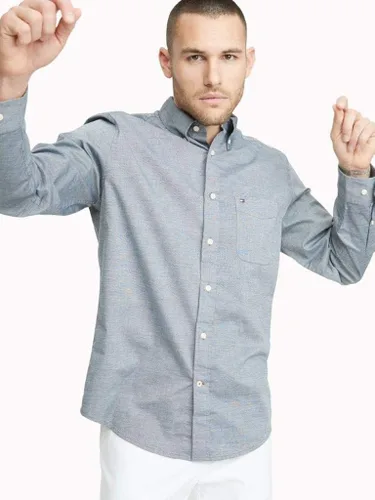 Vista 3 de Tommy Hilfiger Men's Long Sleeve Casual Button Down Shirt in Classic Fit
