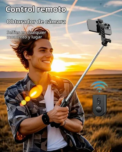Vista 7 de UBeesize Trípode para selfie stick para iPhone y Android, trípode extensible de 52 pulgadas con control remoto, palos de selfie portátiles