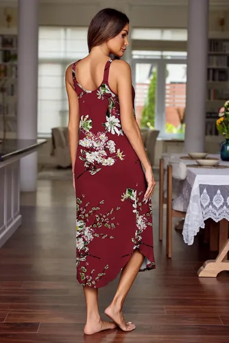Vista 6 de Ekouaer Camisón largo sin mangas para mujer, camisón suave, camisón para dormir, ropa de dormir, vestidos de descanso
