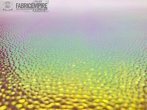 Vista 3 de Fabric Empire The Yard - Tapicería de vinilo en relieve, holograma de burbujas holográficas, tela brillante de 54 pulgadas de ancho, vendido por The