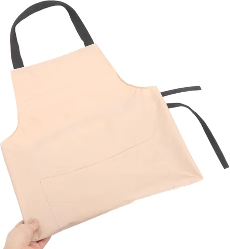 Vista 3 de DOITOOL Waterproof Kitchen Apron with Pouch Pink Pvc Laundry Bib Apron for Men and Women for Indoor Cooking and Dishwashing