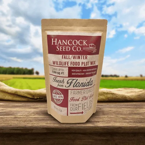 Vista 7 de Hancock - Semillas de parcela de alimentos de otoño e invierno para ciervos y caza, alta proteína, mezcla de germinación rápida, bolsa de 5 libras