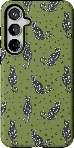 Vista 9 de Casely Funda para Galaxy S9 Postura de cadáver Yoga de esqueleto Diseño protector delgado esencial de doble capa