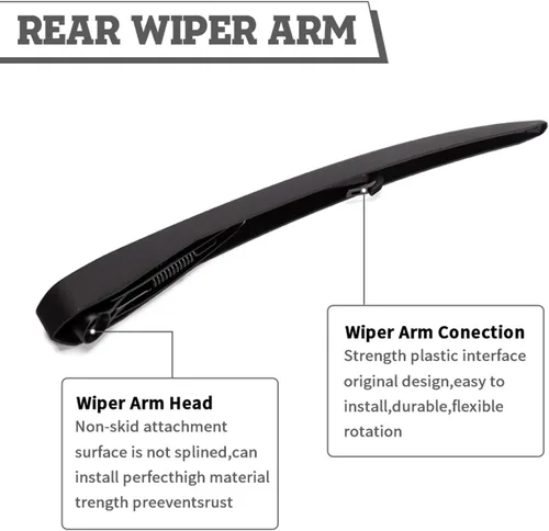 Vista 4 de Juego de Tuerca de Brazo de Escobilla Limpiaparabrisas Trasero de Repuesto para Cadillac SRX 2010-2018 CTS 2010-2014, Conjunto de Accesorios