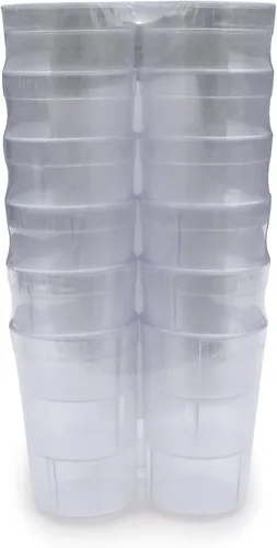 Vista 5 de New Star Foodservice Vasos para bebidas de grado restaurante, 12 onzas, juego de 72, transparentes