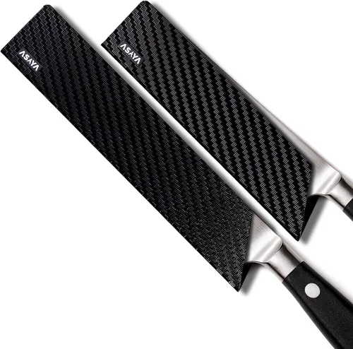 Vista 10 de Asaya Protectores profesionales para filos de cuchillo, dos fundas universales para cuchillos Streak, 6 x 1 pulgada, extra resistente, plástico ABS