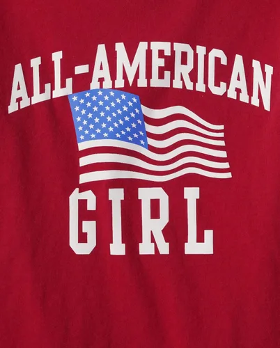 Vista 2 de The Children's Place Camiseta de manga corta con estampado Lucky Girl