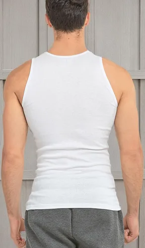 Vista 9 de ToBeInStyle Paquete económico para hombre de cuello redondo sin mangas A-Shirts
