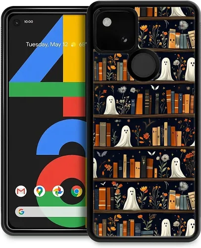Vista 58 de Funda compatible con Google Pixel 4A 5G, Nochebuena, Google Pixel 4A 5G, delgada, suave, a prueba de golpes, TPU para mujeres y niñas, niños, funda