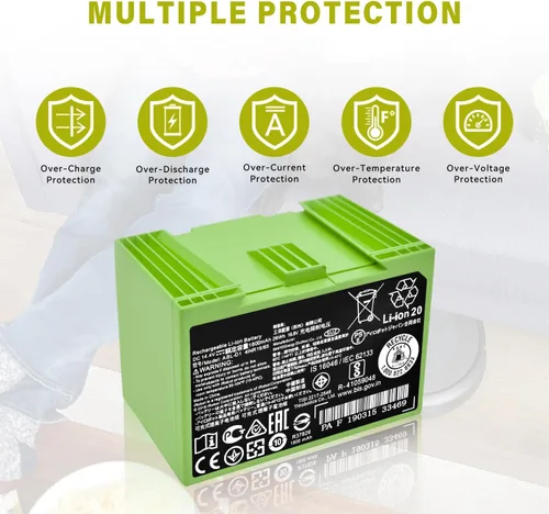 Vista 5 de ABL-D1 4INR19/65 Batería para iRobot Roomba e e i Series i3 3150 i3+ 3550 i4 4150 i4+ 4550 i6 i7 i7+ 7150 7550 5150 e5150 e5150 e515020 E5152 E5154