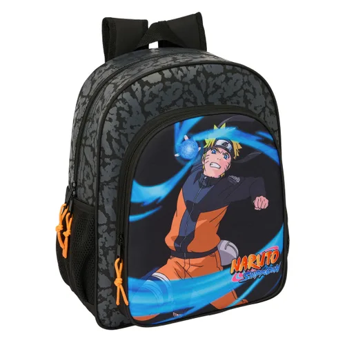 Vista 2 de Mochila Escolar Naruto Negro 32 x 38 x 12 cm