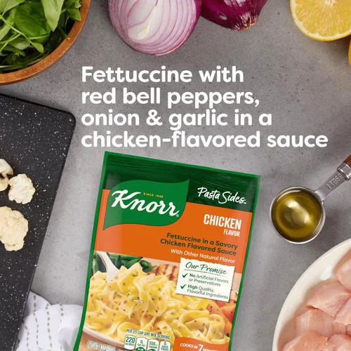 Vista 9 de Knorr Pasta Sides Fettuccine de pollo para deliciosas guarniciones rápidas de pasta 4.3 oz