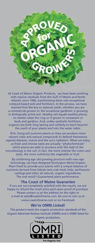 Vista 3 de Coast of Maine Stonington Blend - Alimento orgánico para plantas, 4 libras