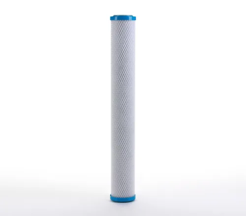Vista 2 de Hydronix CB-25-2001 Filtro de agua de bloque de carbón activado de coco NSF universal, 2.5 "x 20" - 1 micrón