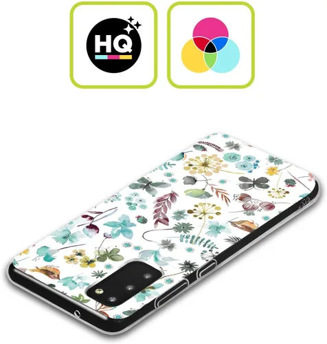 Vista 2 de Head Case Designs Officially Licensed Ninola Butterfly Nature Spring Floral Gel Case [Military Grade Protection] Compatible with Samsung Galaxy A53