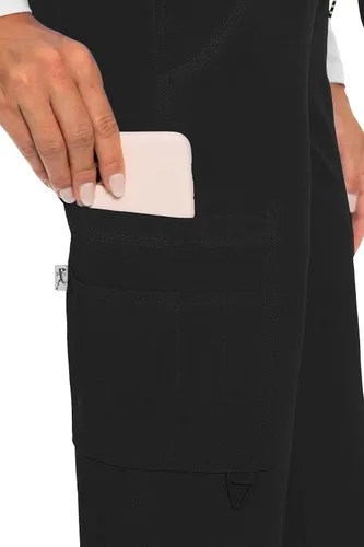 Vista 4 de Med Couture - Pantalón de yoga de dos bolsillos para mujer, pantalón de uniforme.