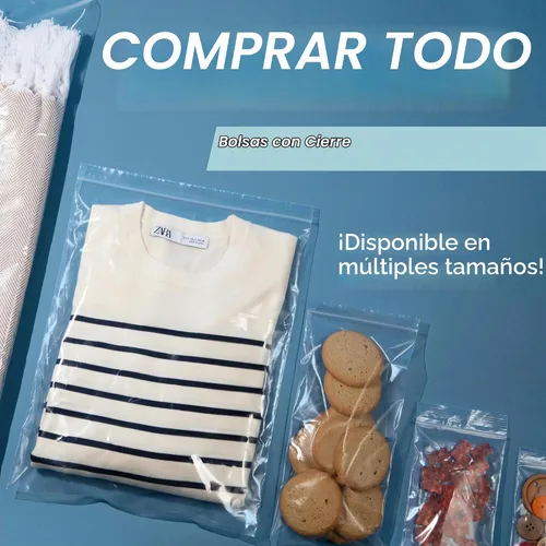 Vista 6 de Bolsas de polietileno de plástico transparente con cierre de 4 x 5 pulgadas