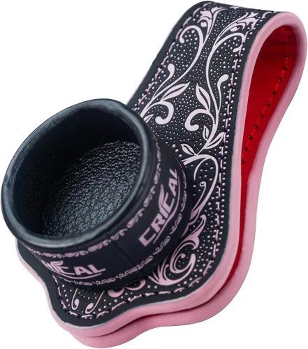 Vista 12 de CRICAL Magnetic Pool Chalk Holder, Leather Billiard Chalk Accessory Black Blue