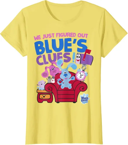 Vista 34 de Blue's Clues & You Group Shot Just Figured Out Blue's Clues Camiseta Negro