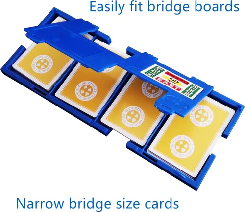 Vista 6 de TSB Paquete de 12 cartas de puente de impresión estándar, 6 colores, fácil almacenamiento