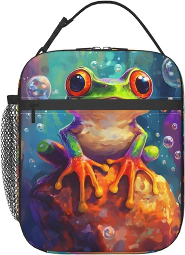 Vista 9 de Lonchera con diseño de margaritas para mujeres, niños, niñas y hombres, lonchera aislada, bolsa de almuerzo para adultos, bolsa de almuerzo