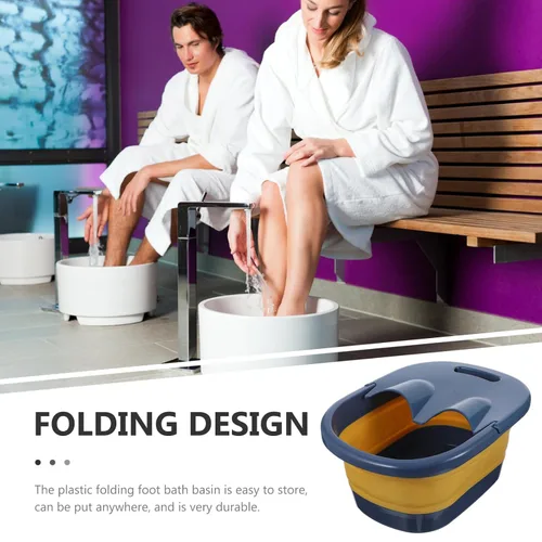 Vista 5 de minkissy Masaje portátil para baño de pies, ideal para sala de estar y baños pequeños