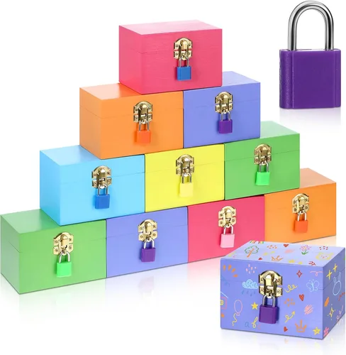 Vista 11 de CroBlissful Juego de 12 cajas de madera sin terminar de 4.7 x 3.2 x 3.2