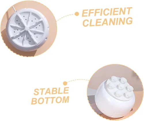 Vista 9 de KOMBIUDA 2 unids Lavadora Personal Portátil Mini Lavavajillas Agitador Lavaplatos Lavadora de Fregadero de Plástico para Rv Casa Coche
