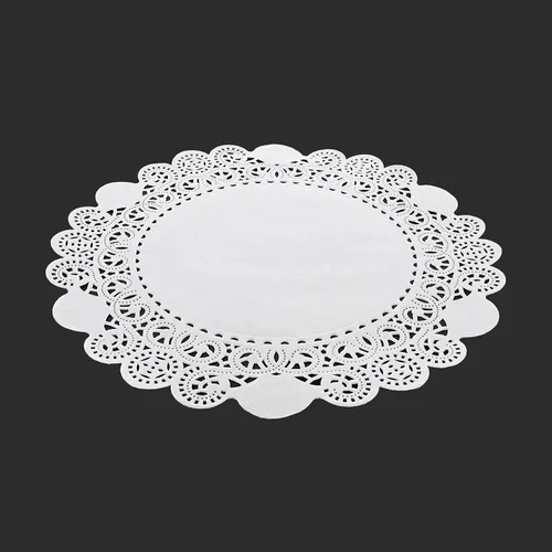 Vista 2 de Royal 10 pulgadas desechables de papel de encaje Doilies, caja de 5000