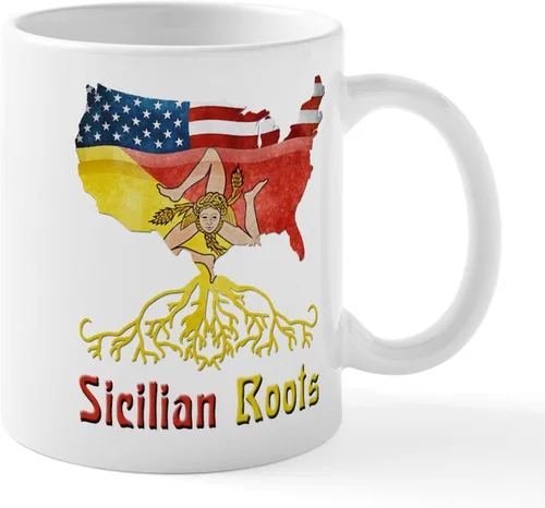 Vista 48 de CafePress Sicilia Mug - Taza de café de cerámica (11.0 fl oz)